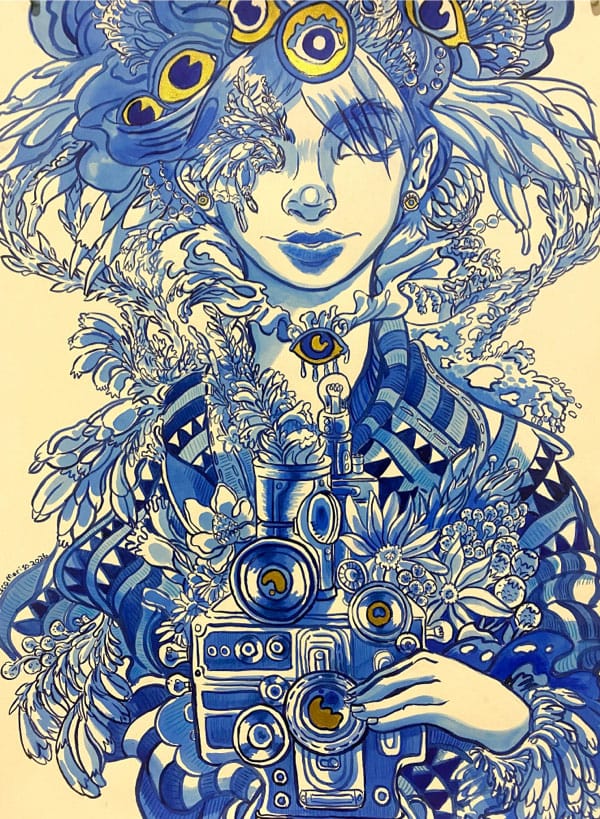Exhibited work on paper